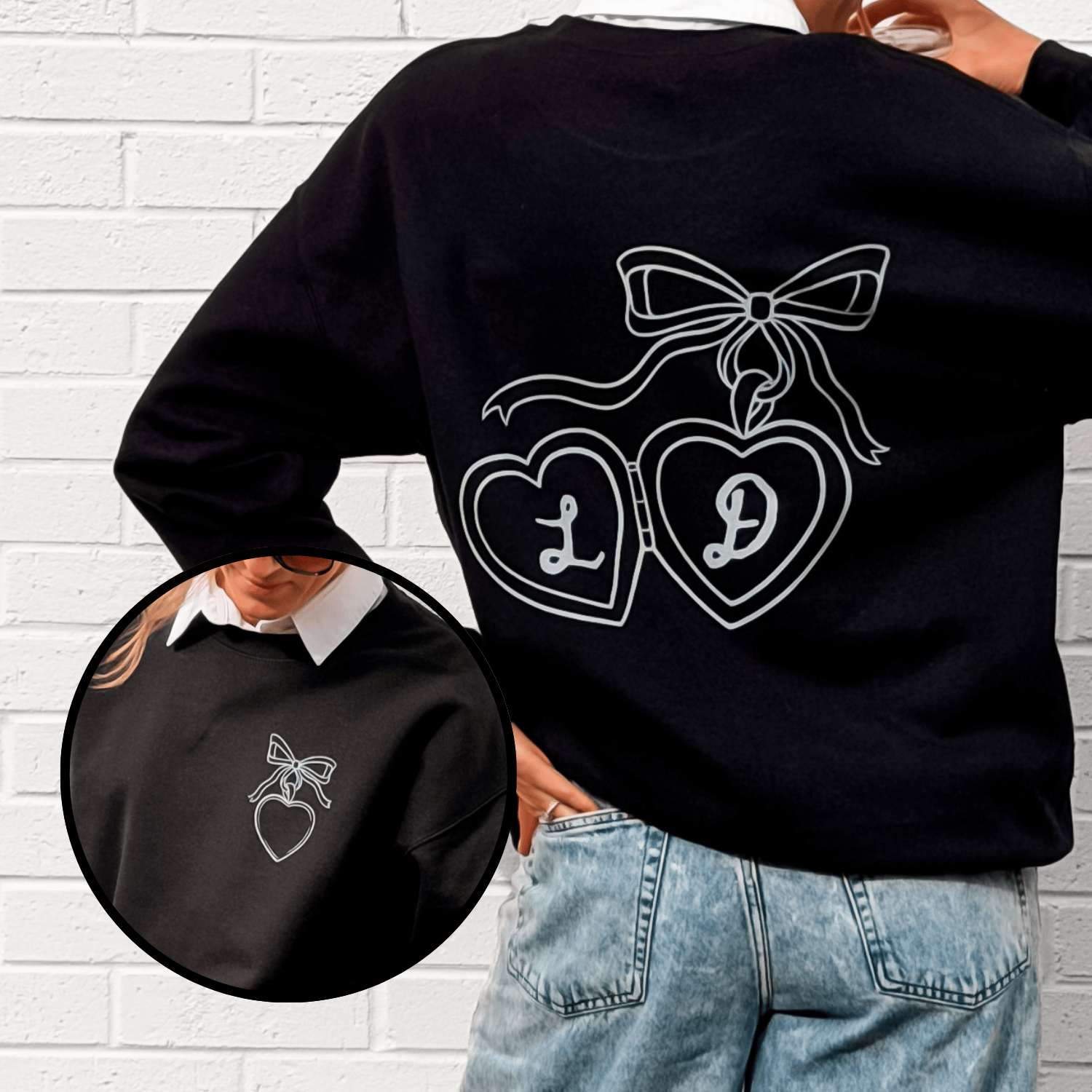 Custom Sweetheart Locket Sweatshirt