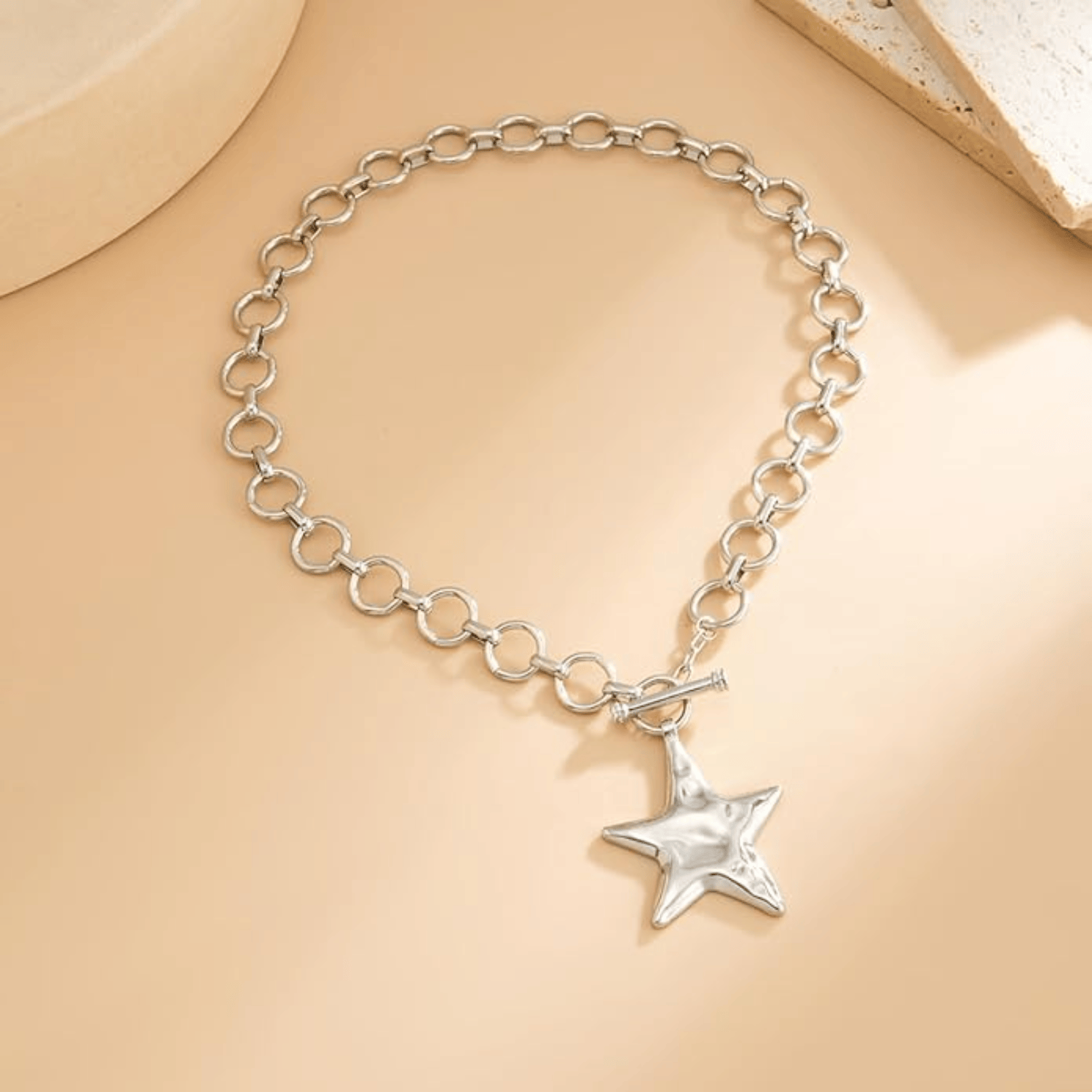 Silver Star Charm Necklace
