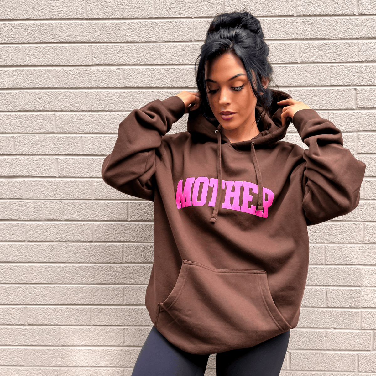 Puff Print Mother Hoodie