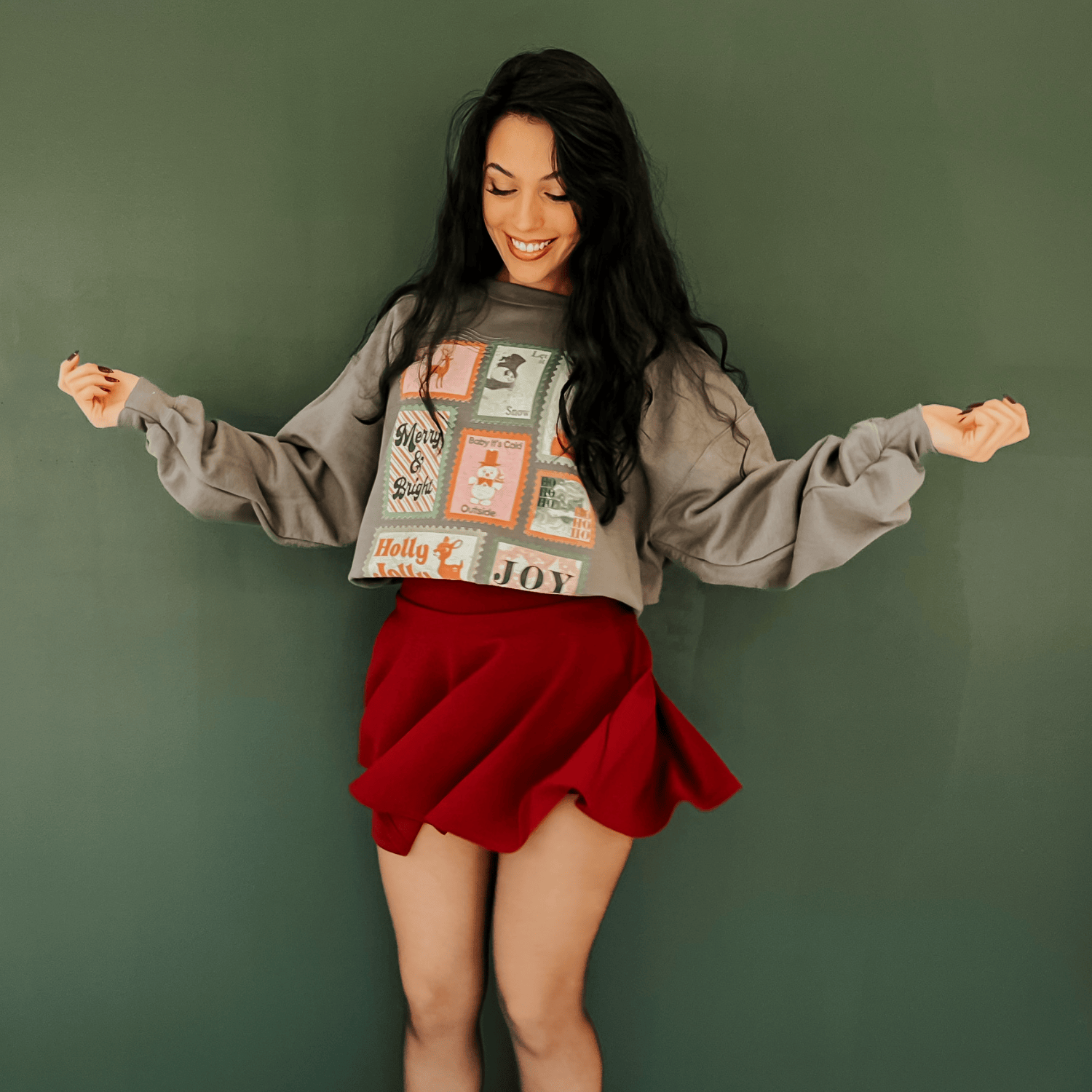 Santa's Stamp Collection Sweatshirt