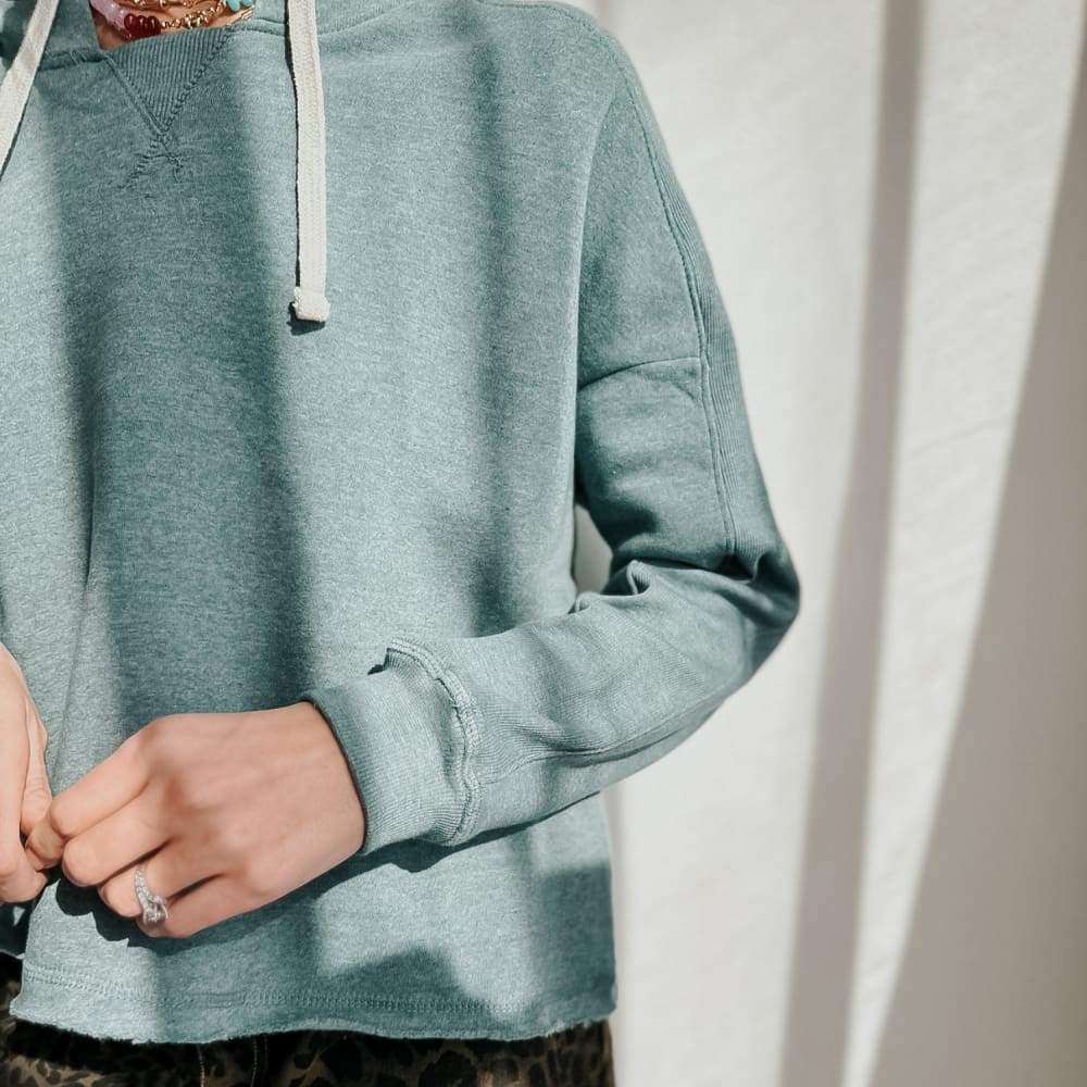 Angel Fleece Cropped Hoodie