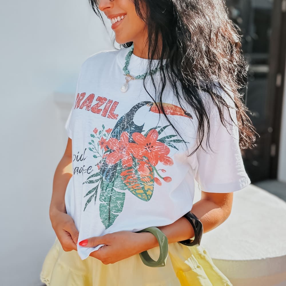 Brazil Relaxed Boxy Tee - NEW