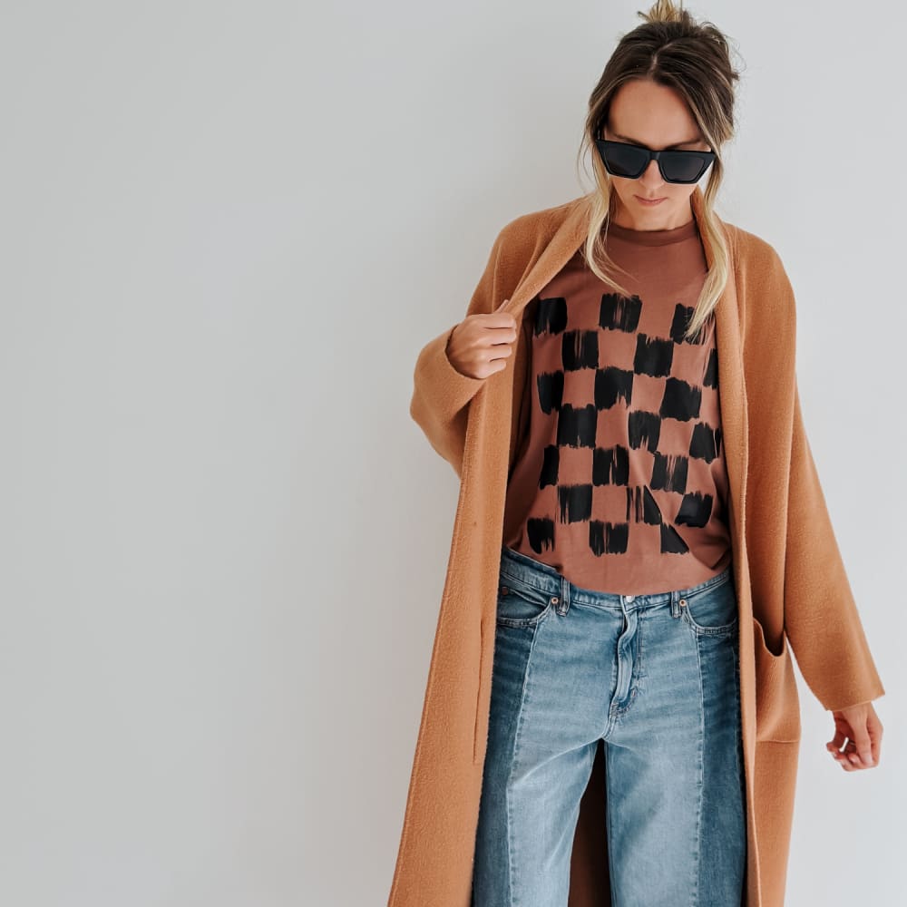 Chic Checkerboard Tee - Mommy Apparel