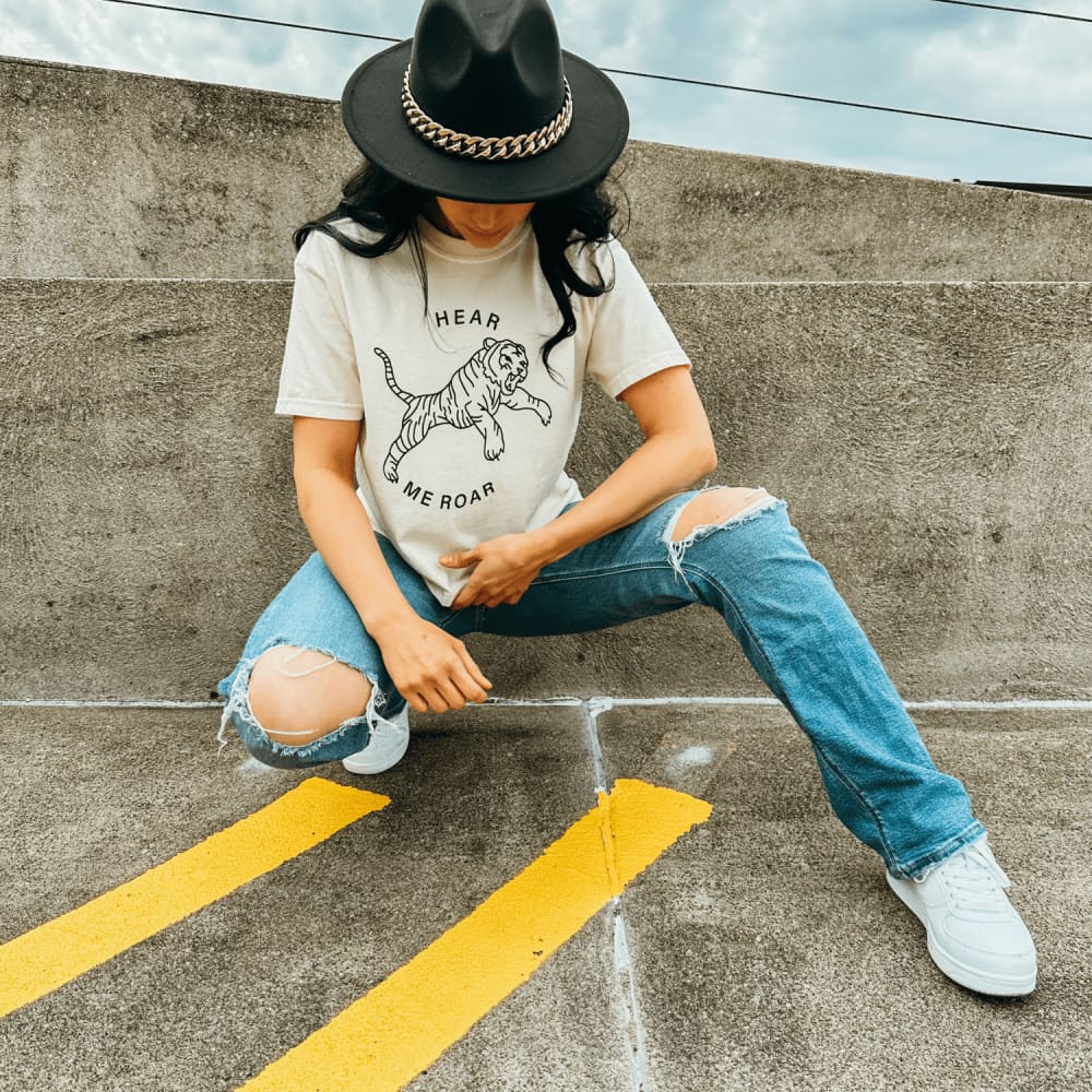 Hear Me Roar Boxy Tee - NEW