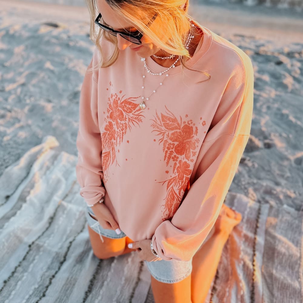 Hibiscus Glow Sweatshirt