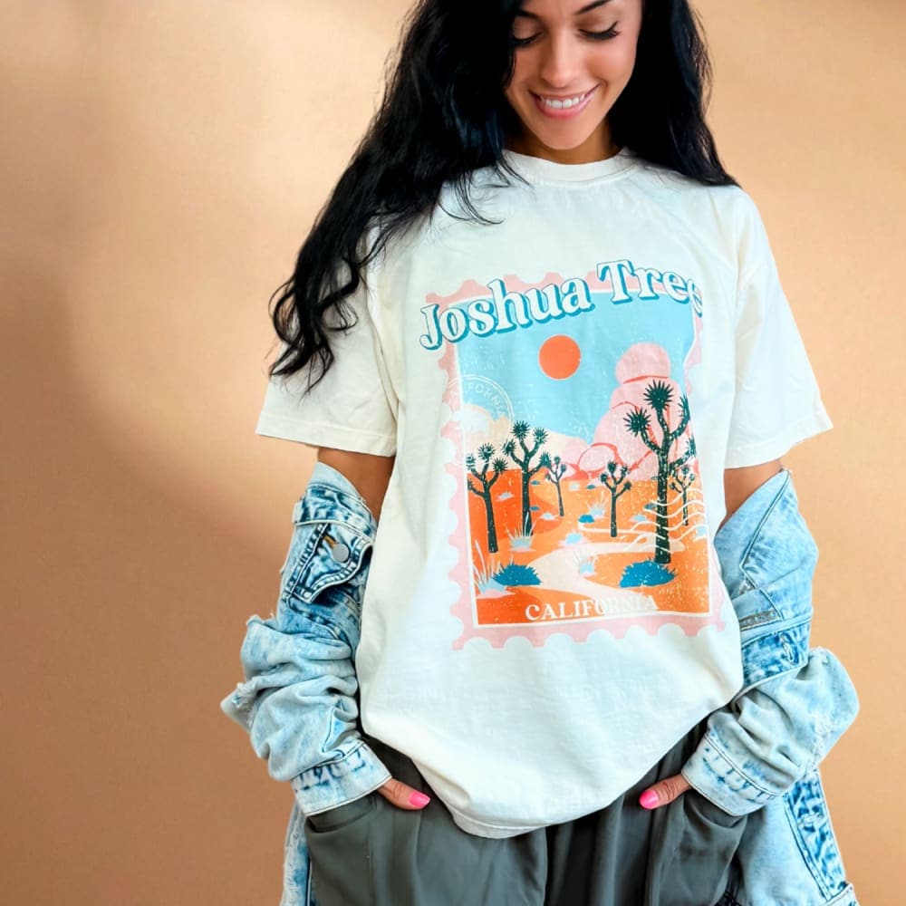 Joshua Tree Stamp National Park Tee - NEW