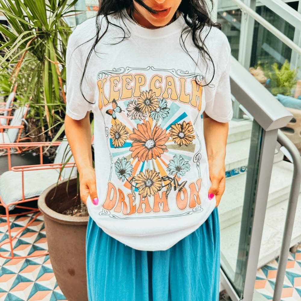 Keep Calm Dream On Tee - NEW