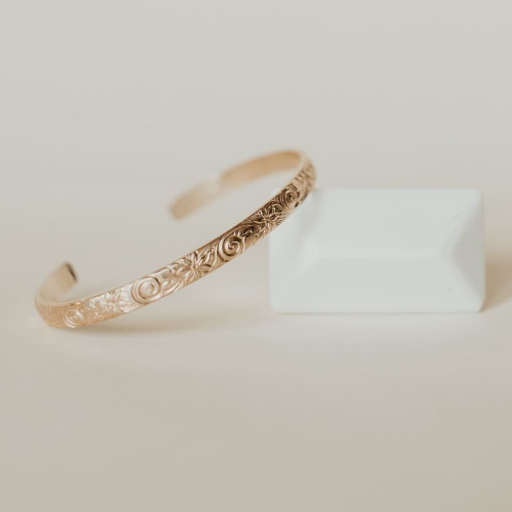 Merry Gold Personalized Women’s Bangle - Mommy Bangles