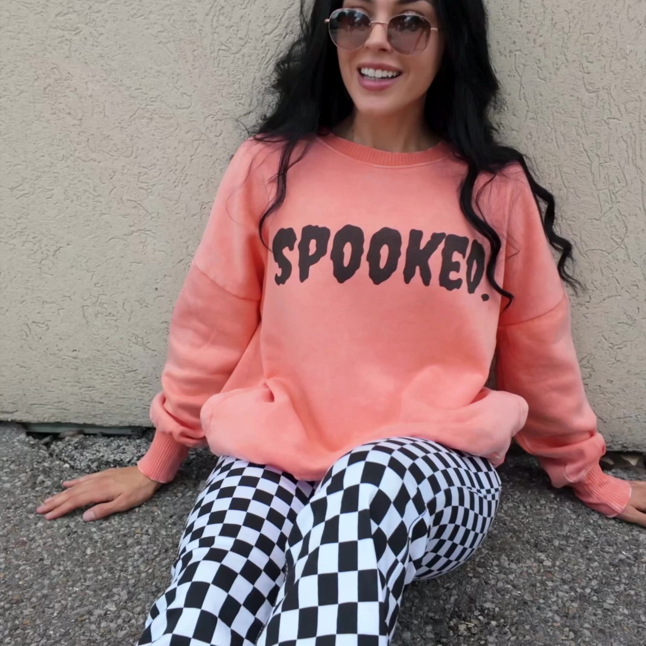 Spooked Acid Washed Sweatshirt