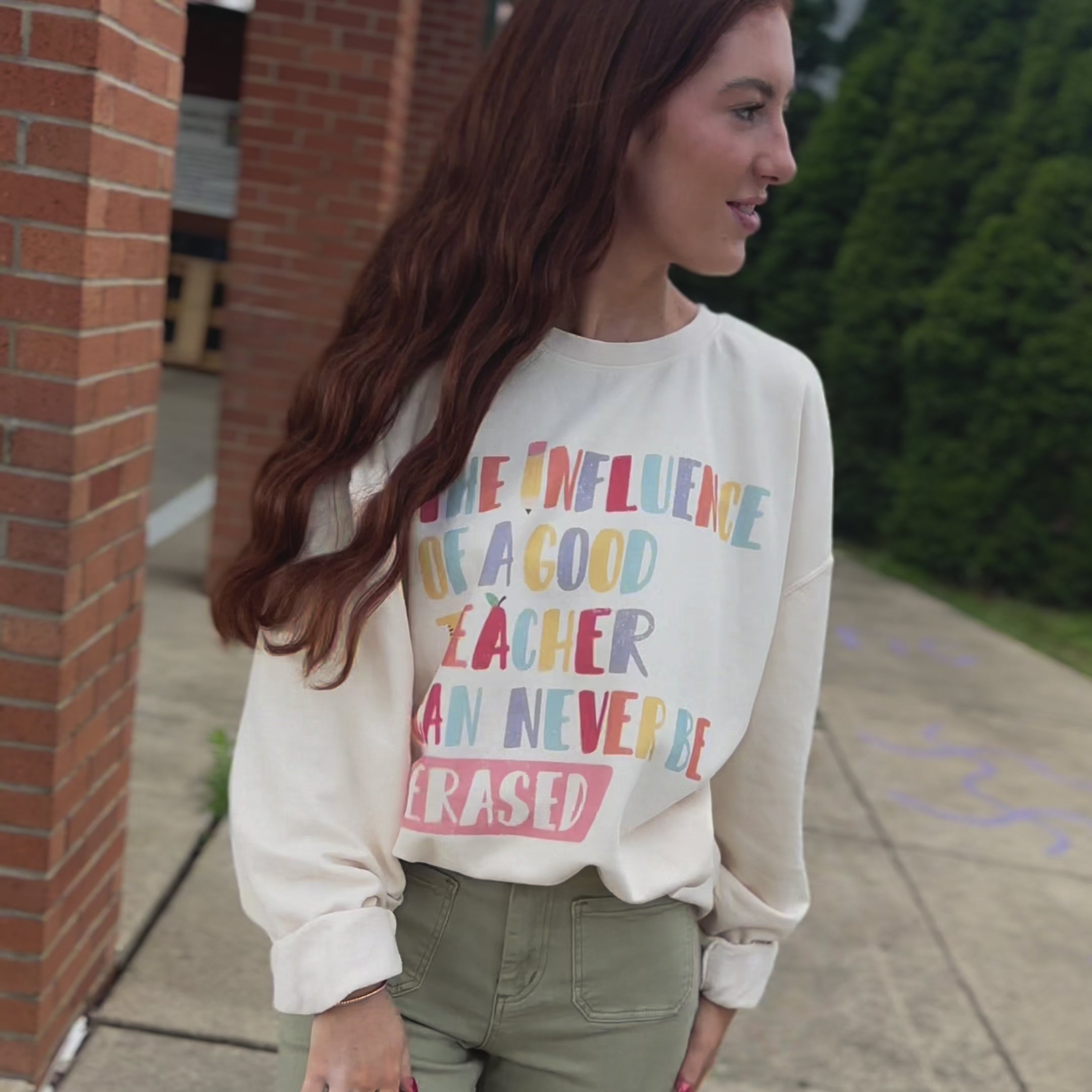 Influence of Teacher Lightweight Sweatshirt