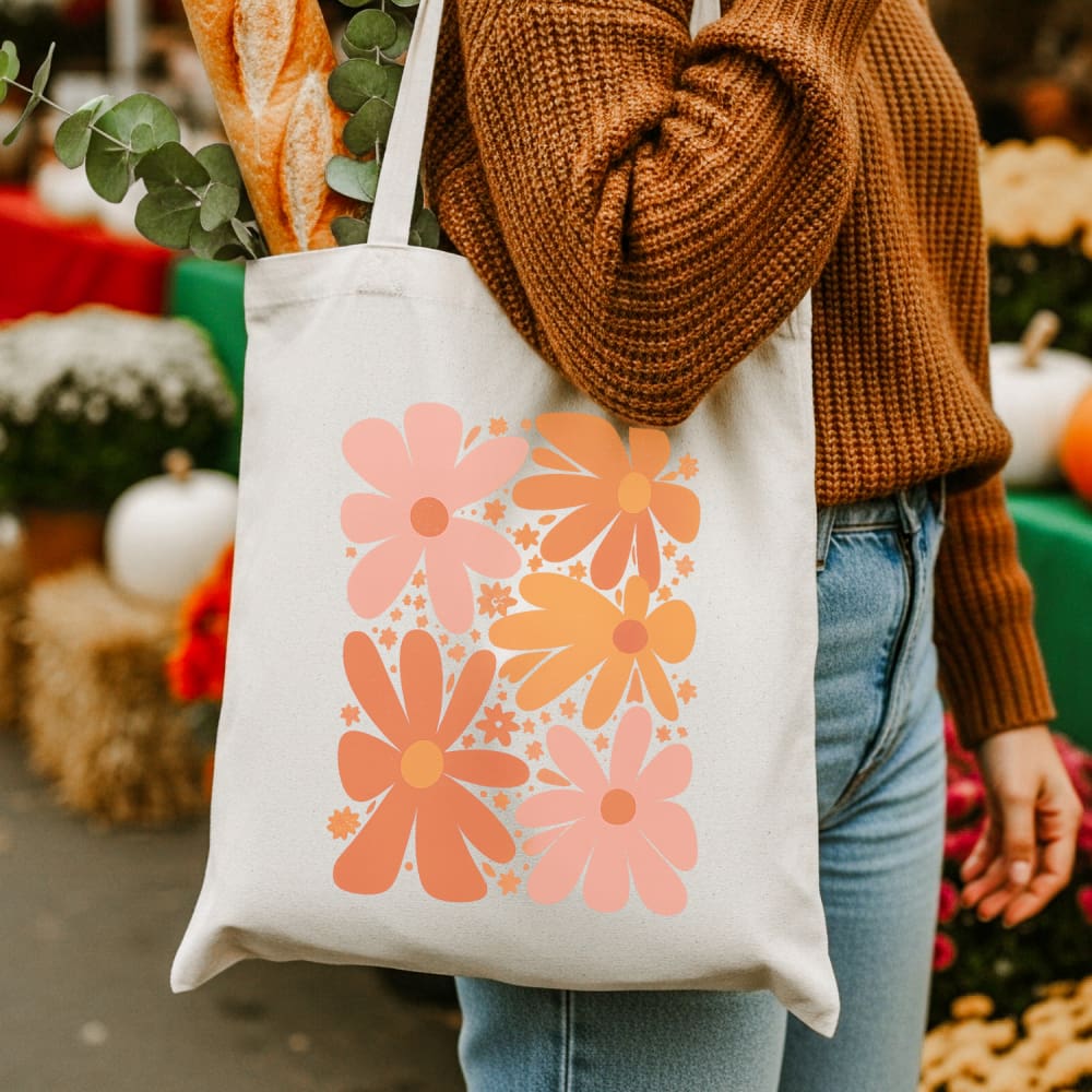 Retro Flowers Tote - OPTIONS_HIDDEN_PRODUCT