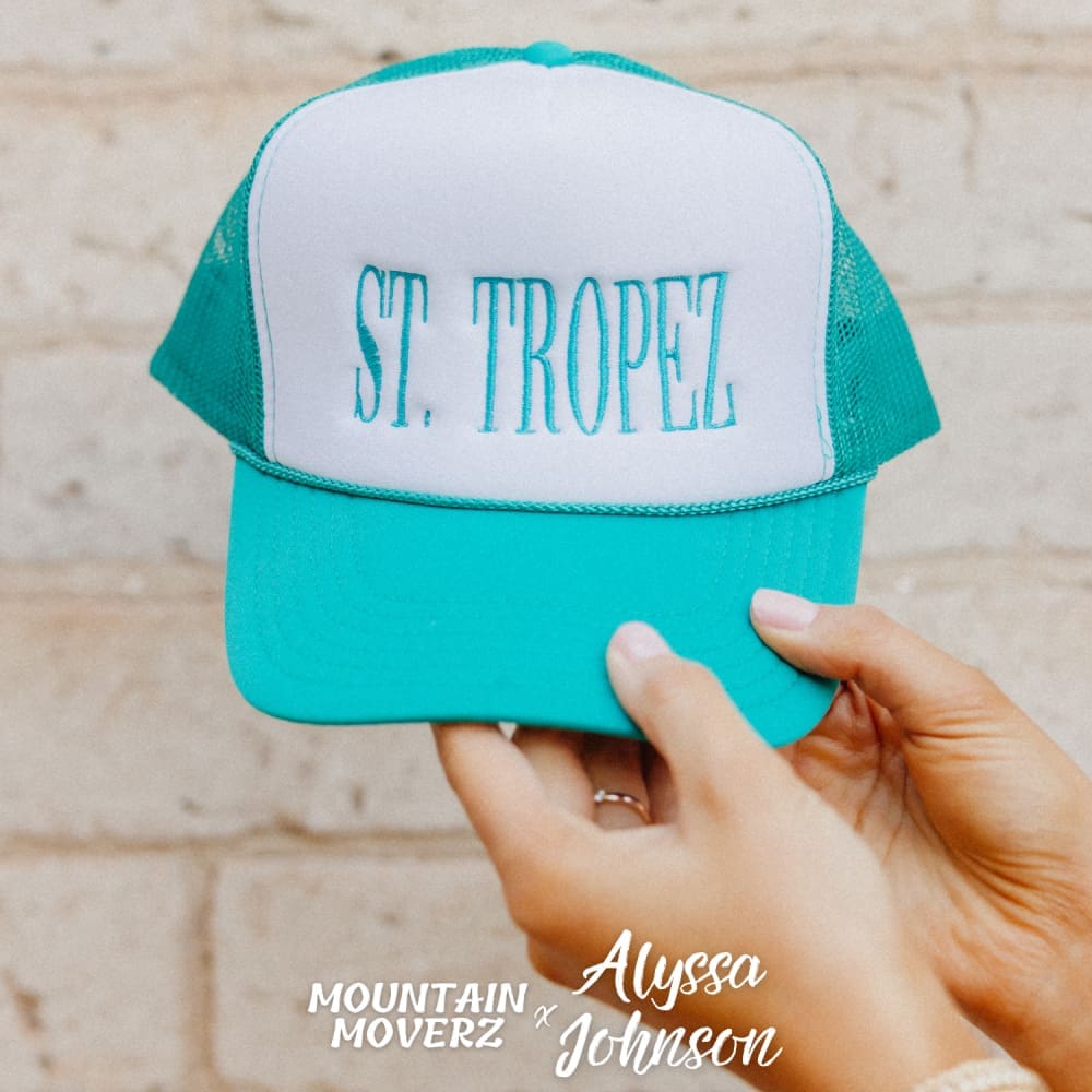 St. Tropez Mesh Trucker Hat - Jade Blue