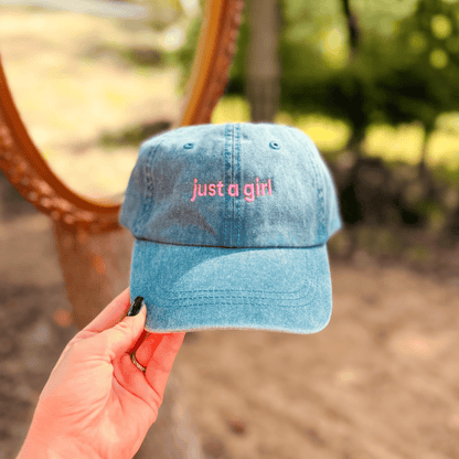 Just A Girl Embroidered Cap