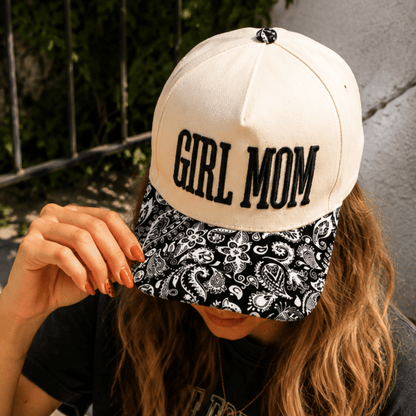 Girl Mom Paisley Trucker Hat