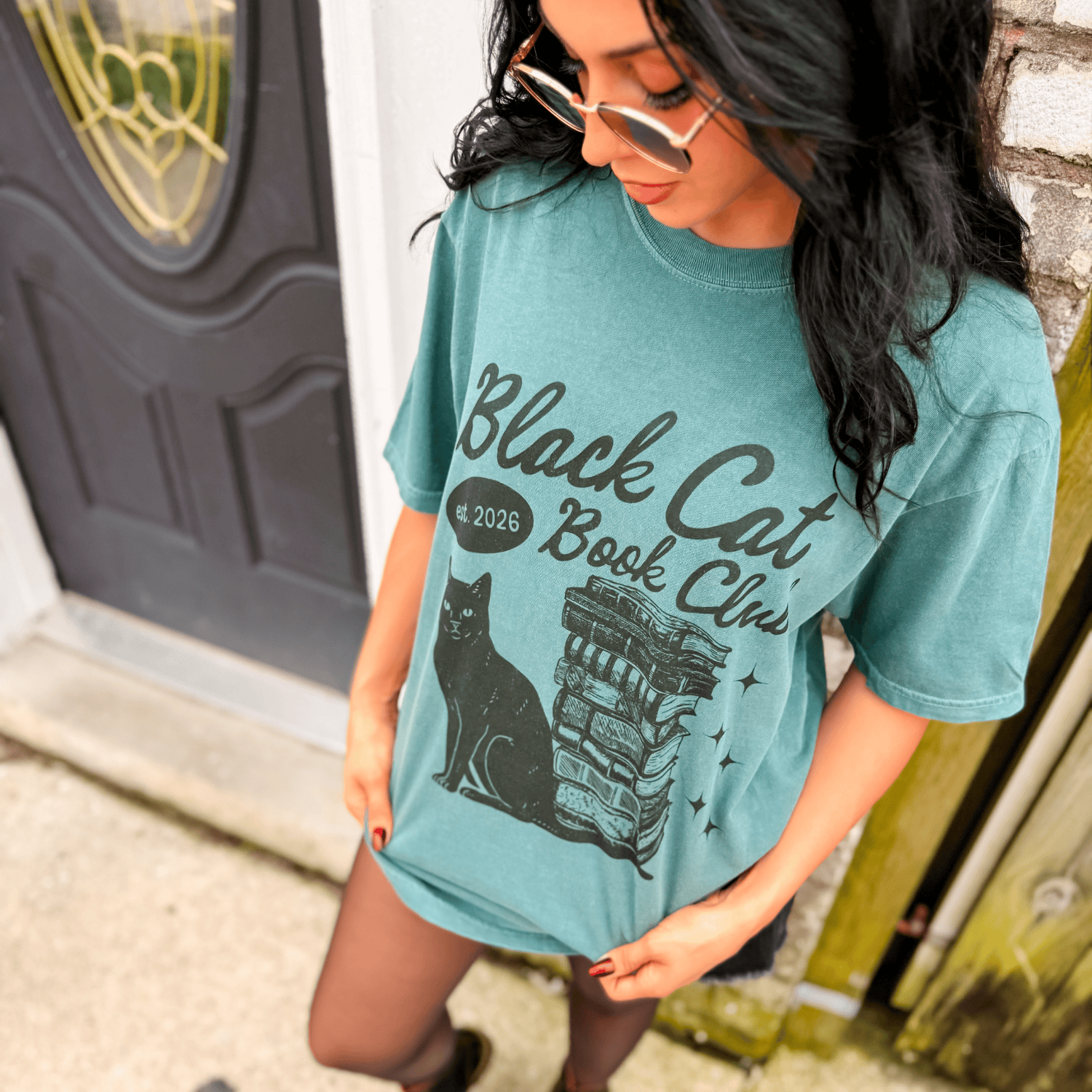 Black Cat Book Club Tee