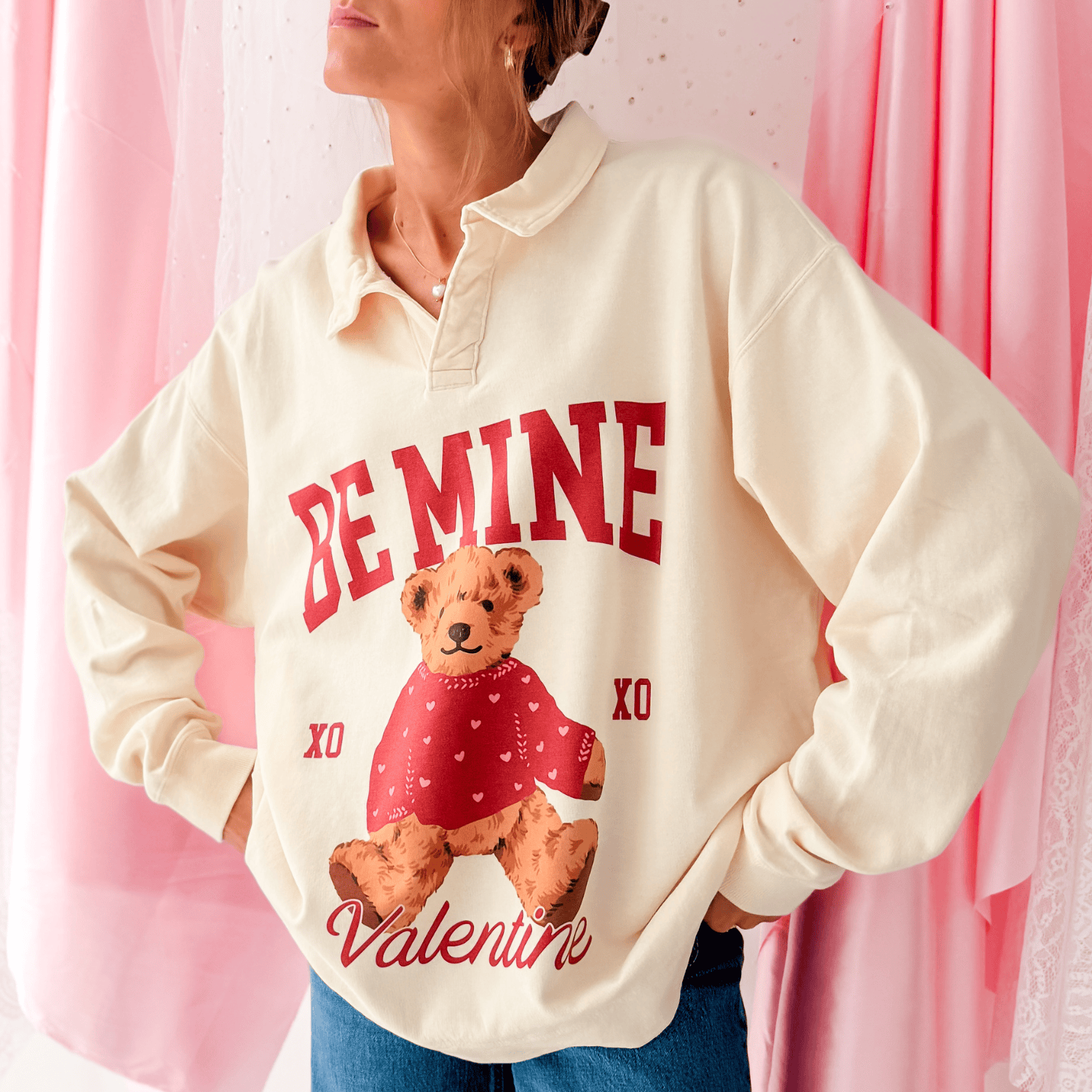 Be Mine Collegiate Crewneck