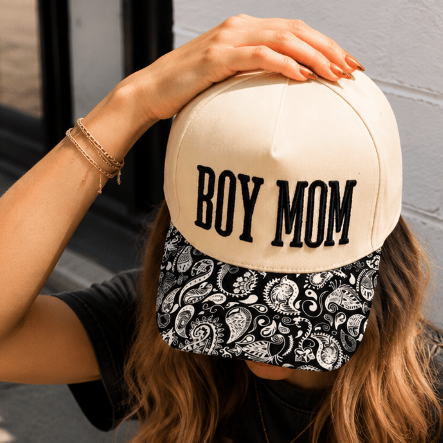 Boy Mom Paisley Trucker Hat