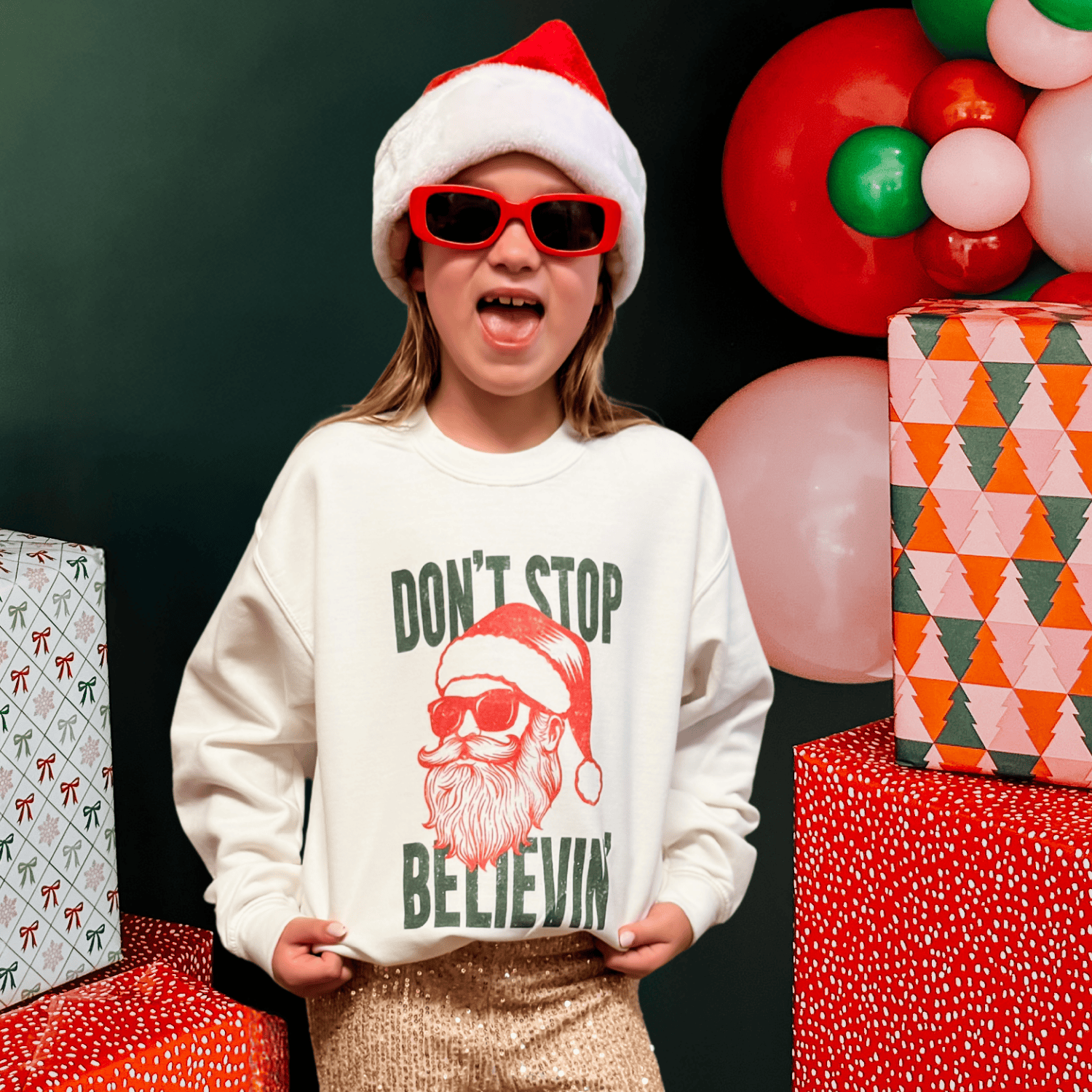 Don't Stop Believin' - Kids Crewneck