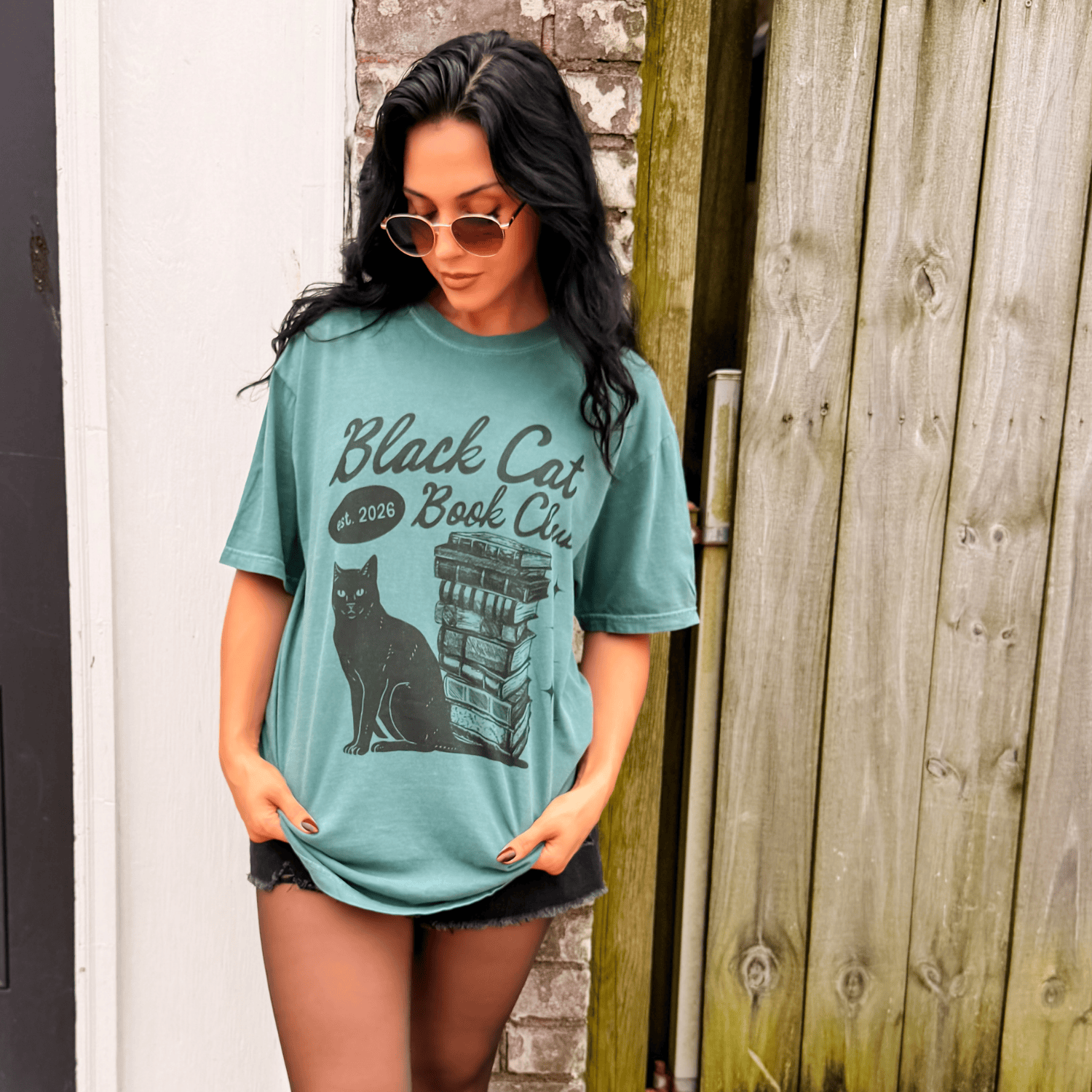 Black Cat Book Club Tee
