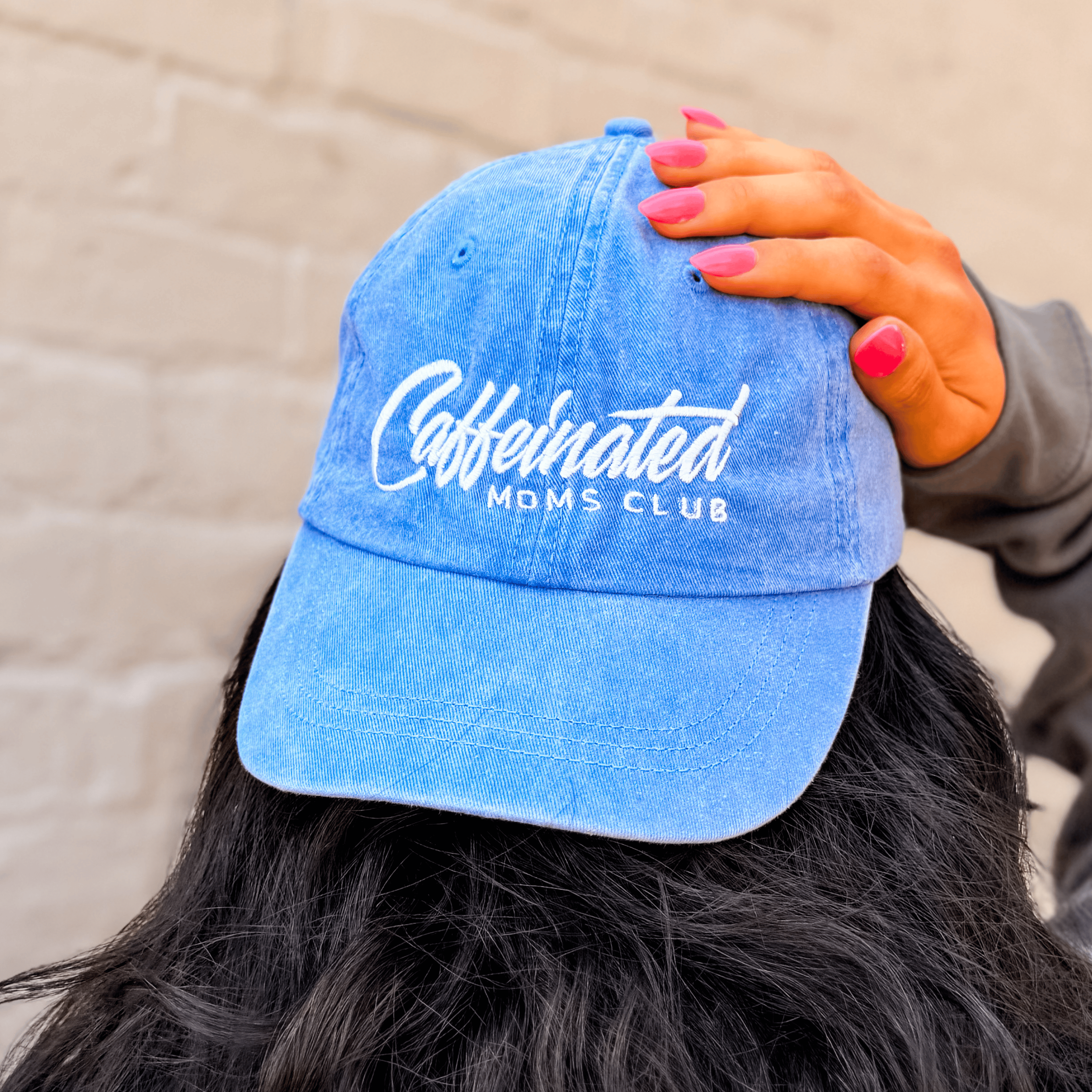 Caffeinated Moms Club Embroidered Cap
