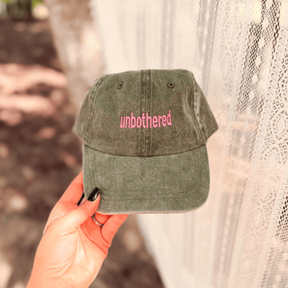 Unbothered Embroidered Cap