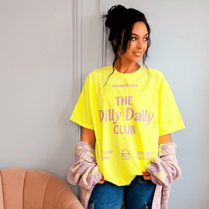 Dilly Dally Club Neon Tee