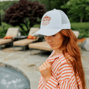 American Rodeo Trucker Hat - White