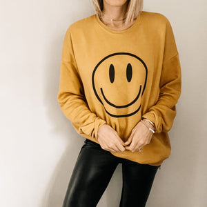 Black Smiley Sweatshirt