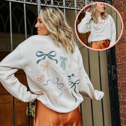 Bow Front + Back Sweatshirt