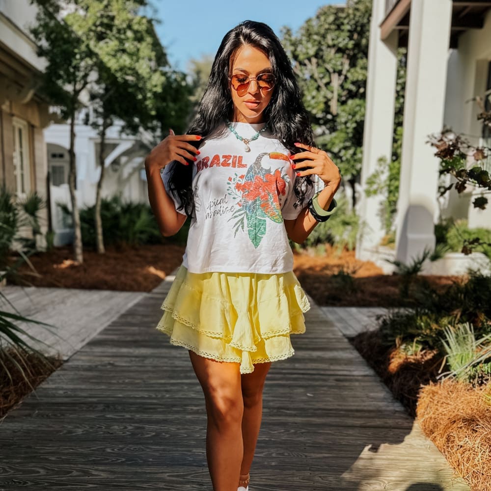 Brazil Relaxed Boxy Tee - NEW