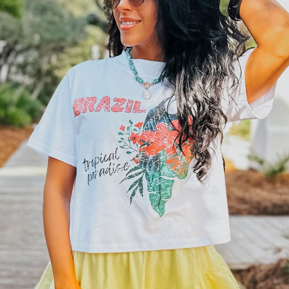 Brazil Relaxed Boxy Tee - NEW