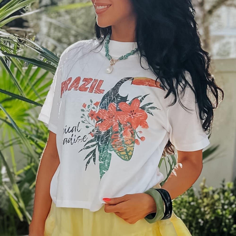 Brazil Relaxed Boxy Tee - NEW