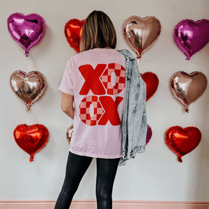 Checkerboard XOXO Tee - Mommy Apparel