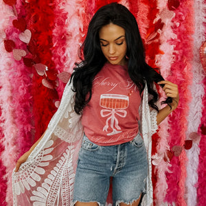 Cherry Kiss Lounge Tee - Mommy Apparel