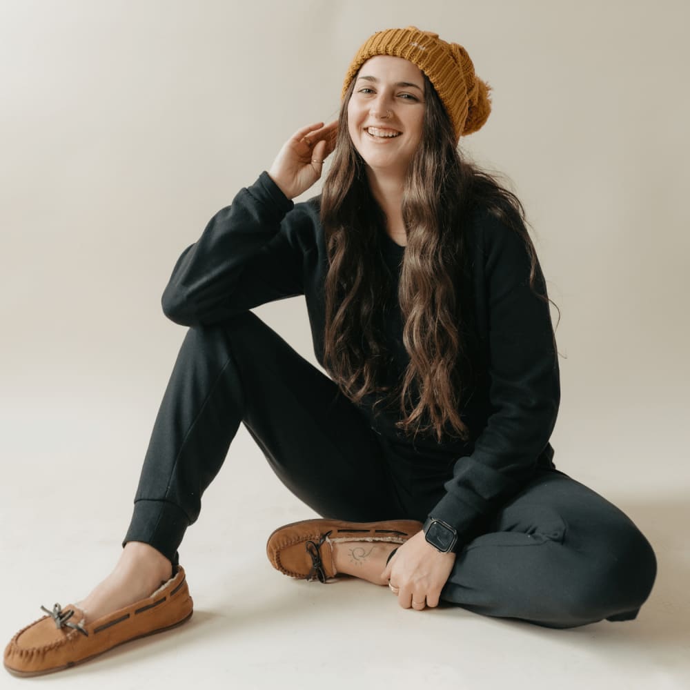 Chunky Twist Cuffed Beanie - Mustard - Mustard / one size