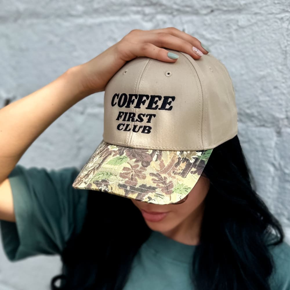 Coffee First Club - Camo Hat - Natural Camo
