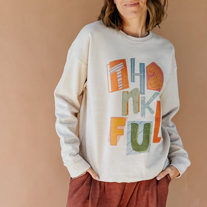 Color Pop Thankful Sweatshirt