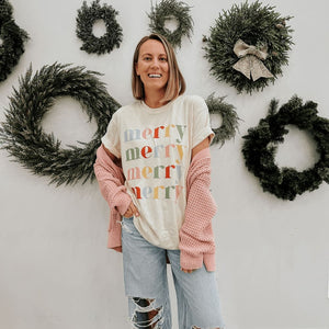 Colorful Merry Tee - Mommy Apparel