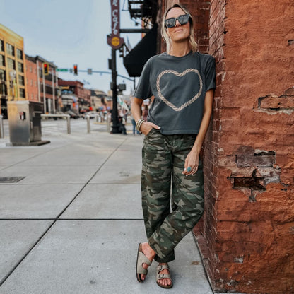 Cowgirl At Heart Cropped Tee - NEW