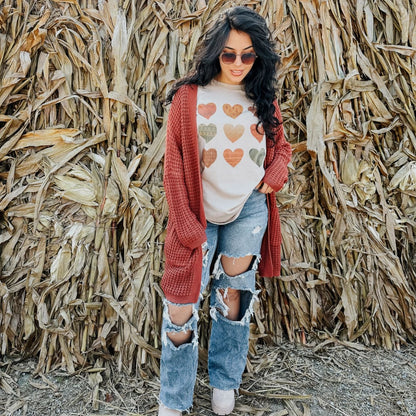 Fall Hearts Tee - Mommy Apparel