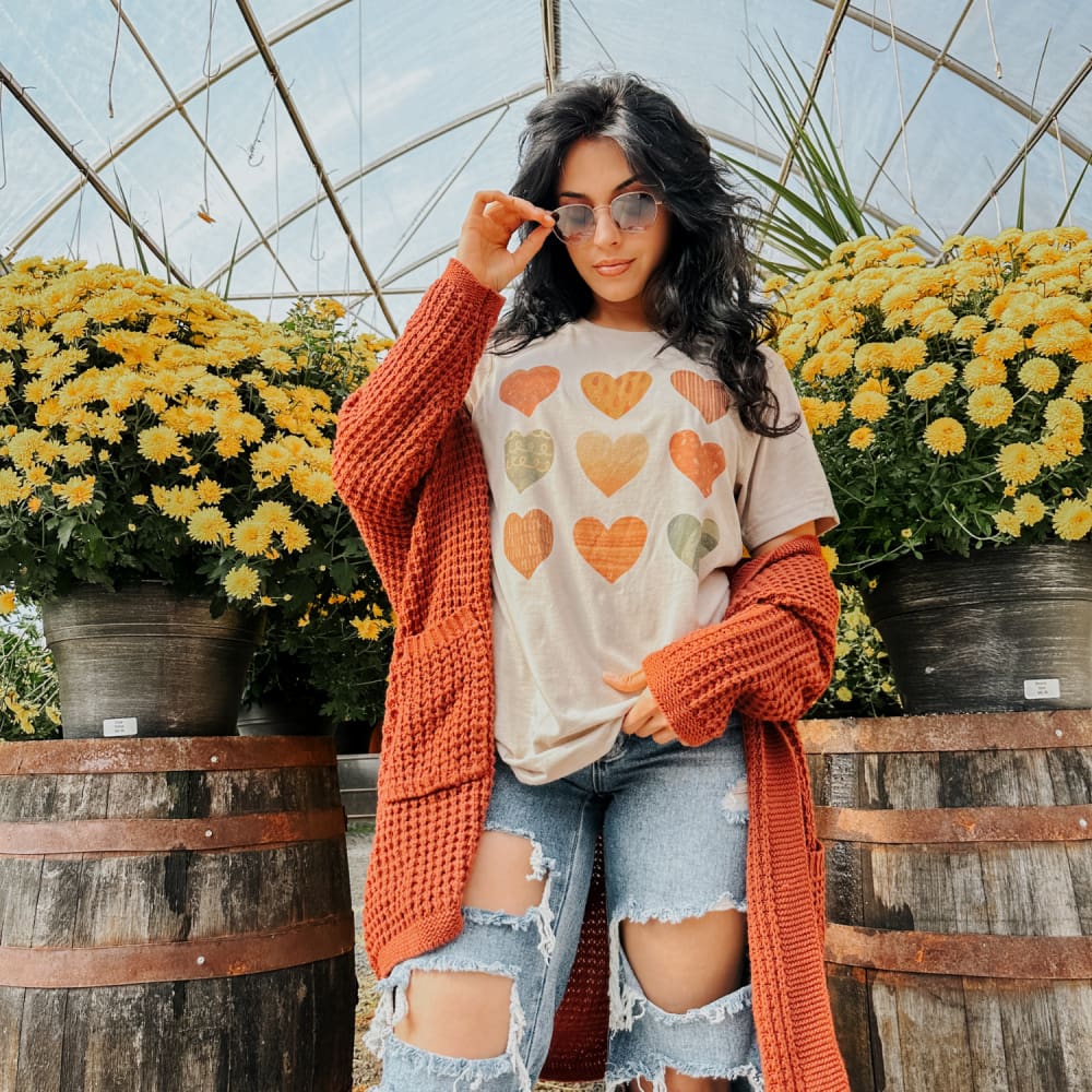 Fall Hearts Tee - Mommy Apparel