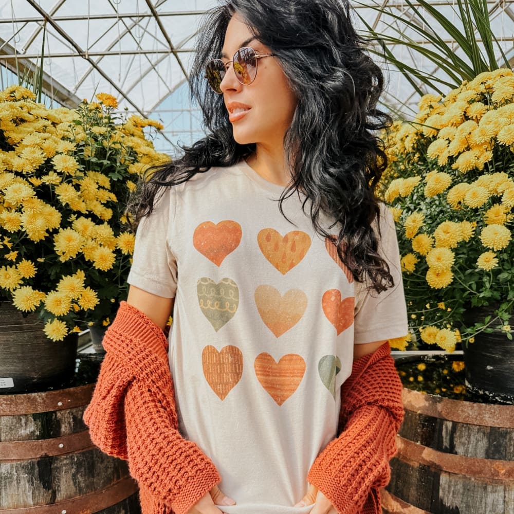 Fall Hearts Tee - Mommy Apparel