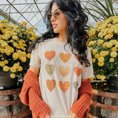 Fall Hearts Tee - Mommy Apparel