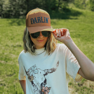 Darlin’ Trucker Hat - Caramel
