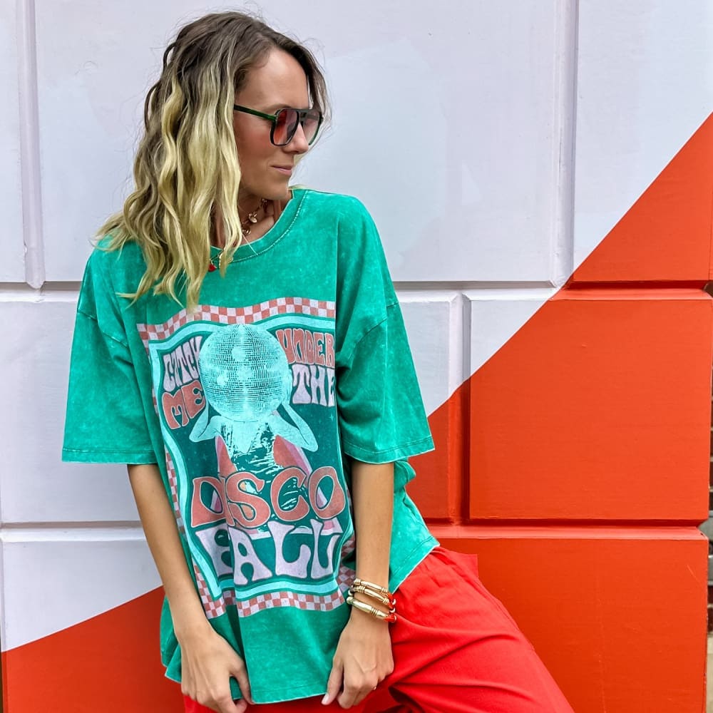 Disco Ball Oversized Tee