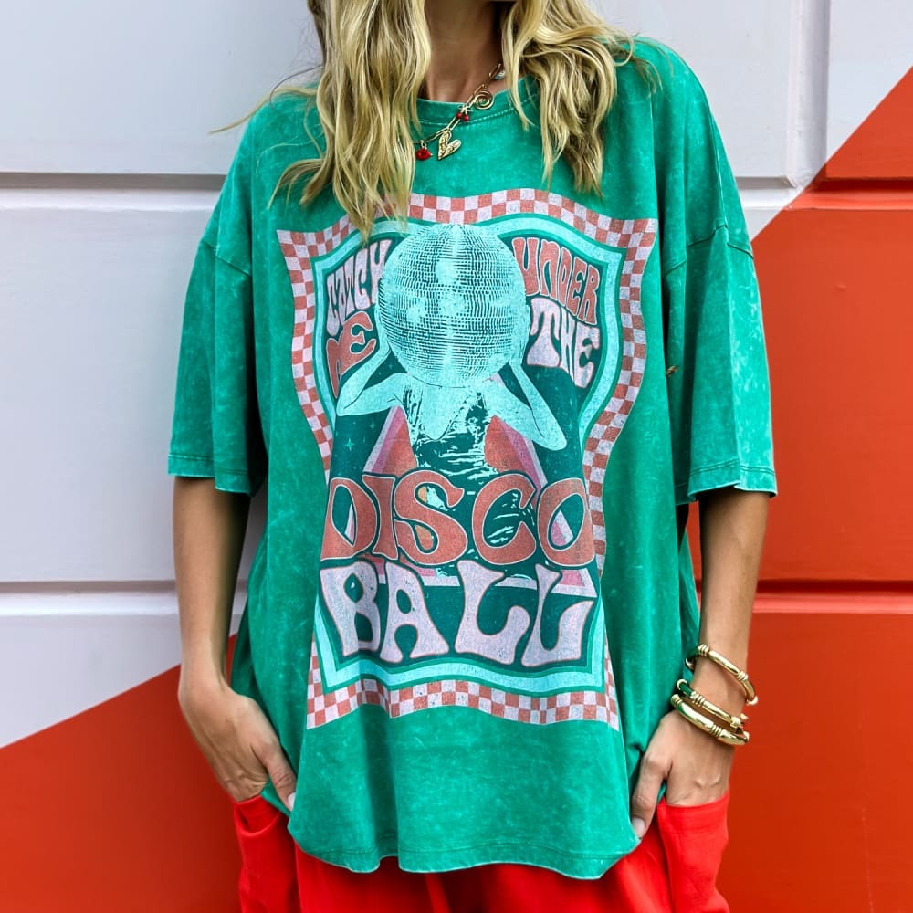 Disco Ball Oversized Tee