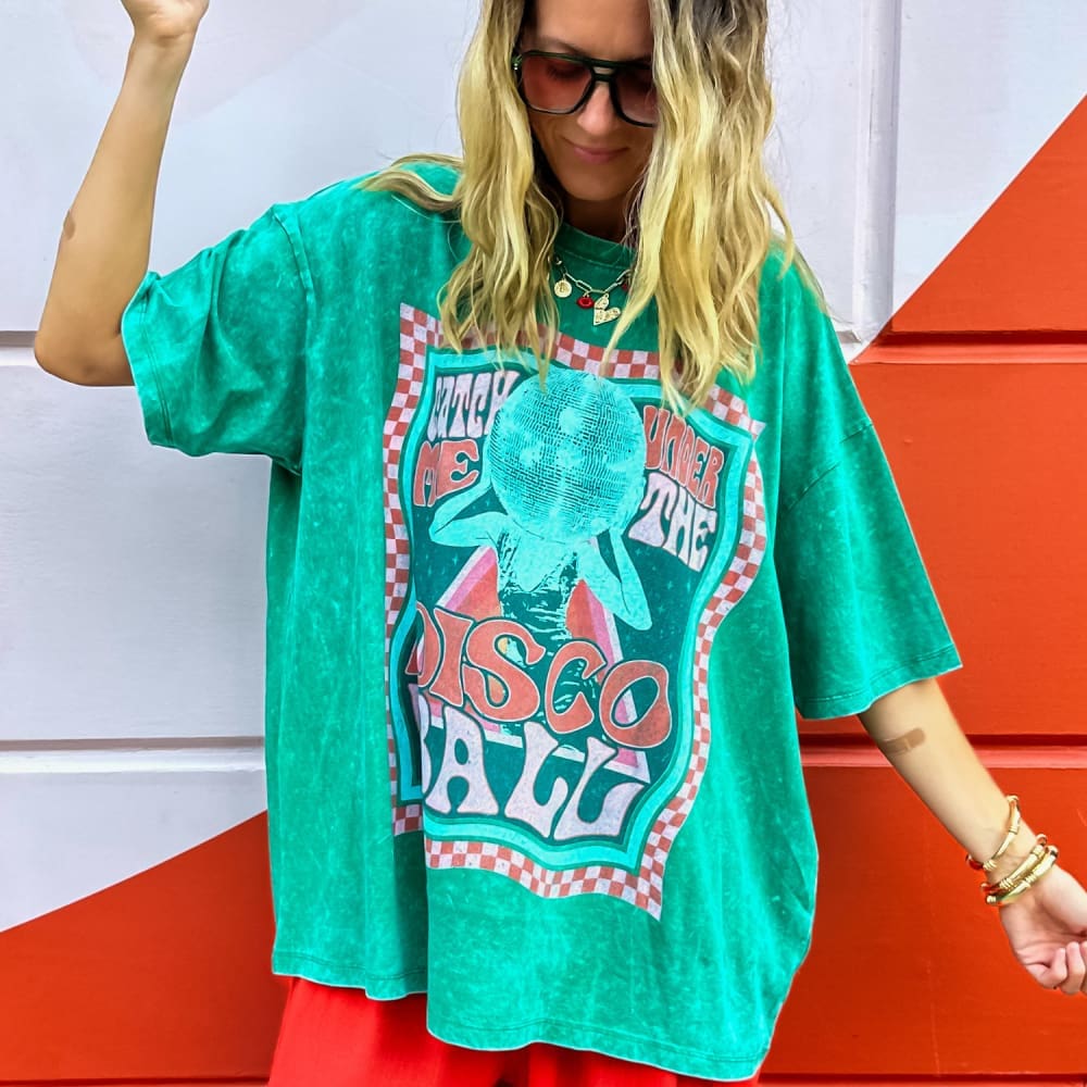 Disco Ball Oversized Tee