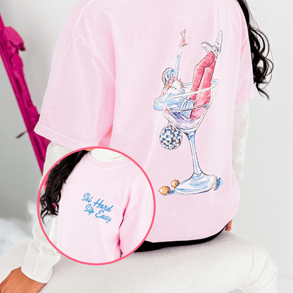 Ski Hard, Sip Easy Tee
