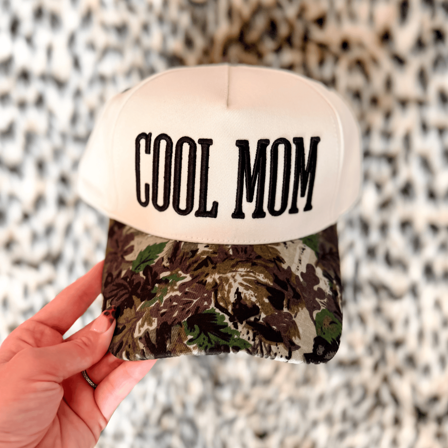 Cool Mom Camo Trucker Hat