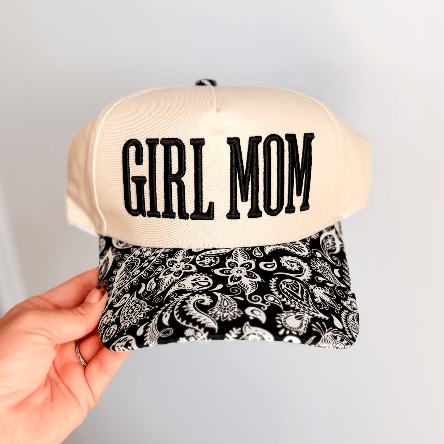 Girl Mom Paisley Trucker Hat